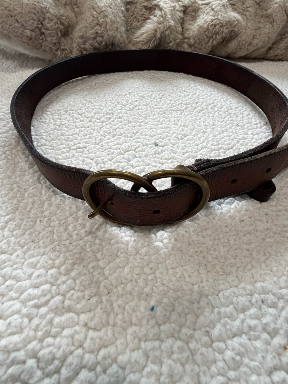 Hollister Dark Brown Full-Grain Leather Belt